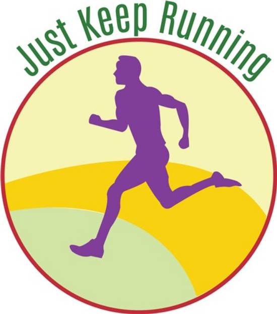Picture of Just Keep Running SVG File