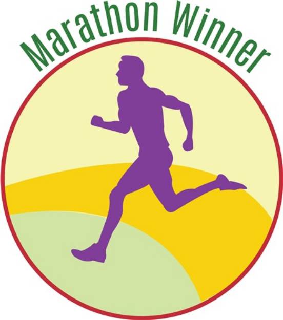 Picture of Marathon Winner SVG File