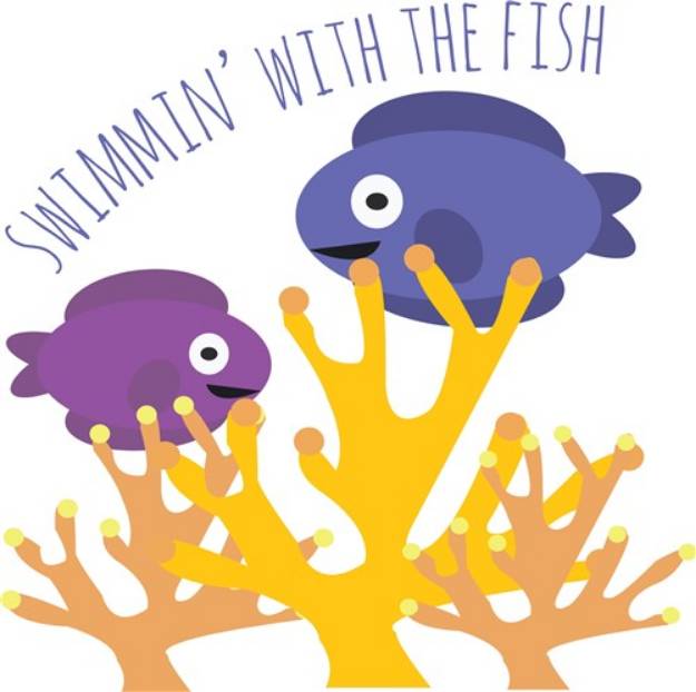 Picture of Swmmin Fish SVG File