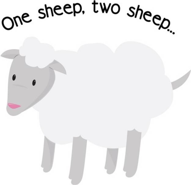 Picture of One Sheep SVG File