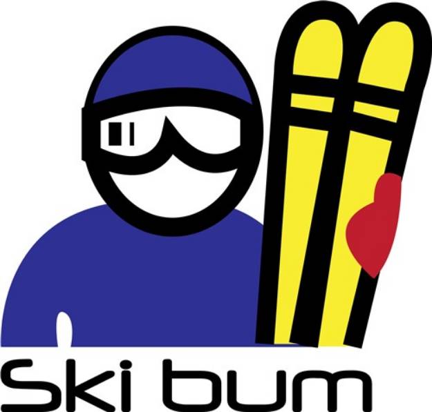 Picture of Ski Bum SVG File