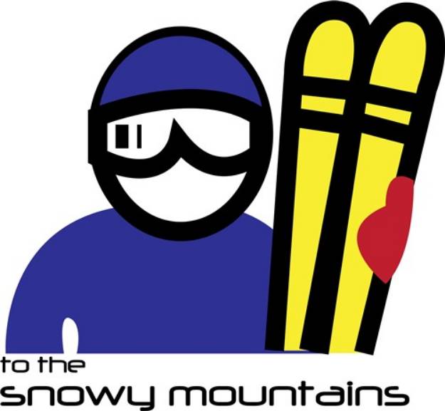 Picture of Snowy Mountains SVG File