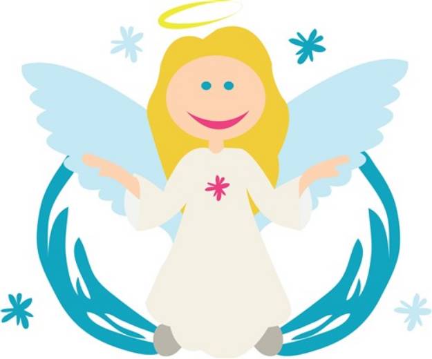 Picture of Winter Angel SVG File