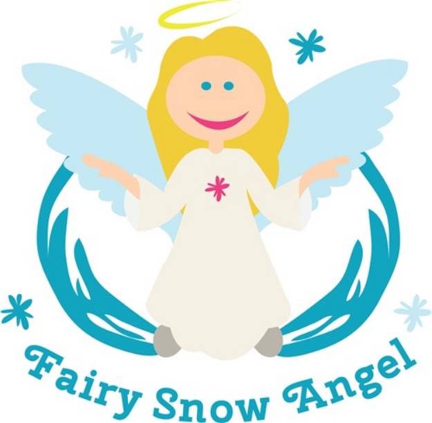 Picture of Fairy Snow Angel SVG File