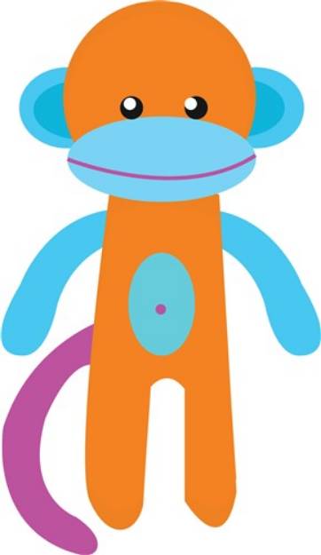 Picture of Monkey Toy SVG File