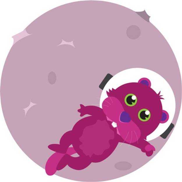 Picture of Otter Astronaut SVG File