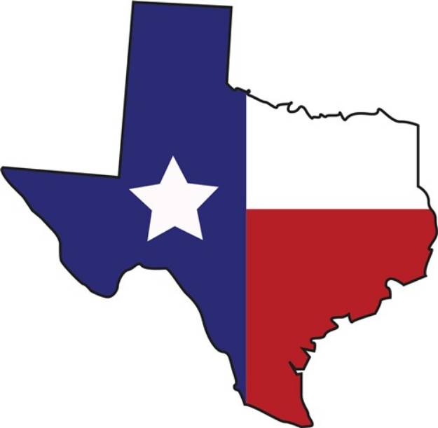 Picture of Lone Star State SVG File