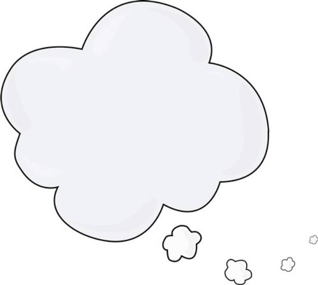 Picture of Thought Bubble SVG File