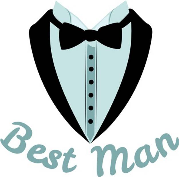 Picture of Best Man SVG File