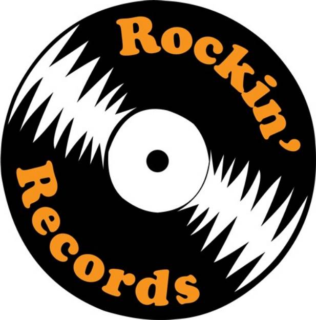 Picture of Rockin Records SVG File