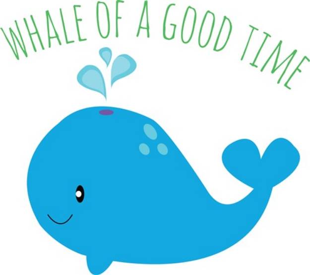 Picture of Whale Time SVG File