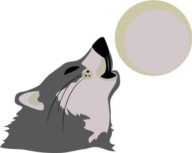 Picture of Moon Howl SVG File