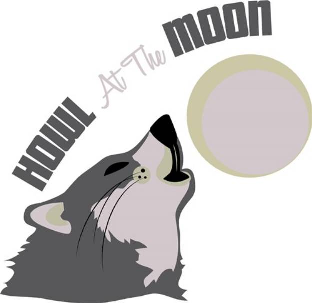 Picture of Howl at the Moon SVG File