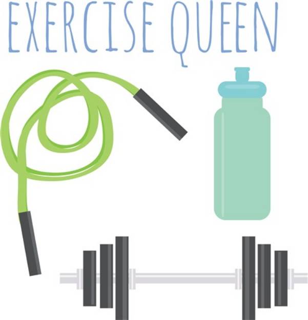 Picture of Exercise Queen SVG File
