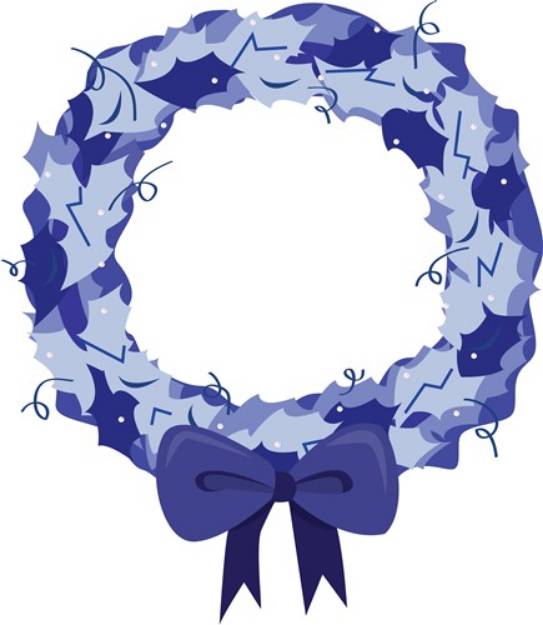 Picture of Blue Wreath SVG File