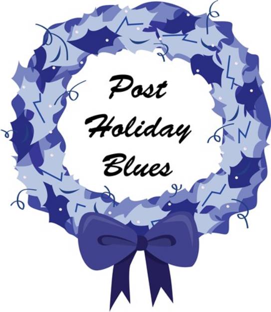 Picture of Post Holiday Blues SVG File