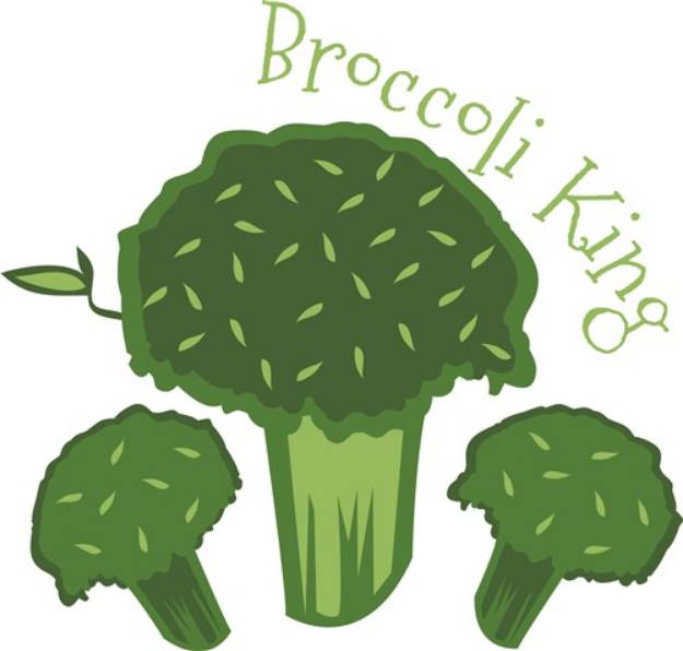 Picture of Broccoli King SVG File