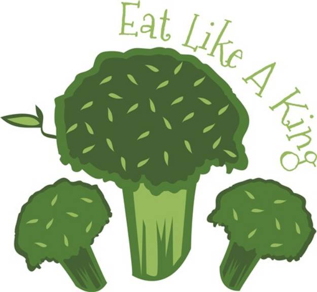 Picture of Eat Broccoli SVG File