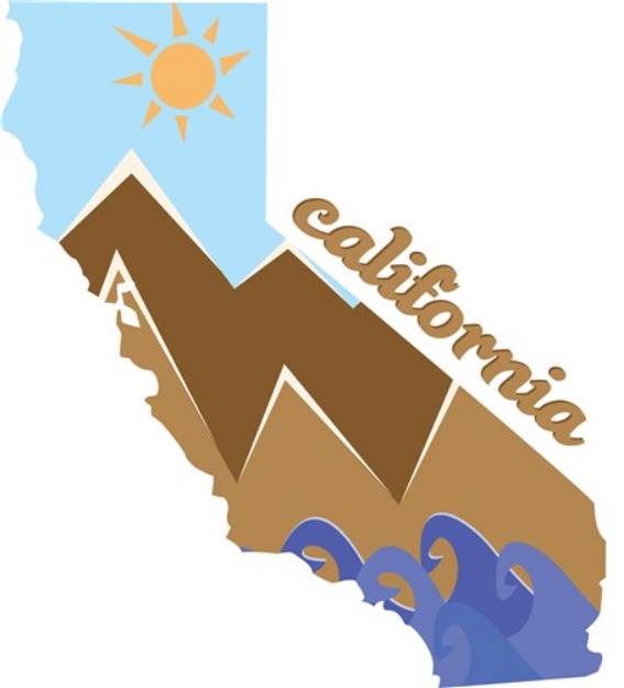 Picture of California Landscape SVG File