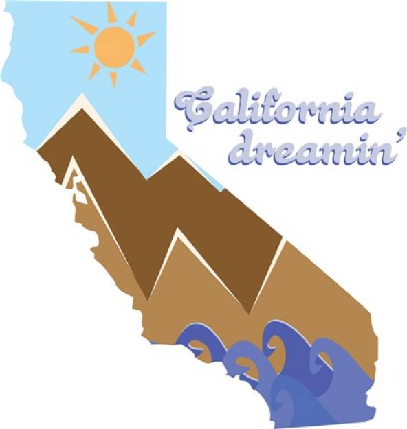 Picture of California Dreamin SVG File
