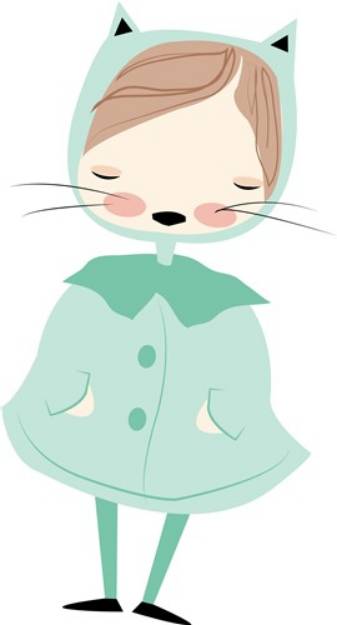 Picture of Kitty Girl SVG File