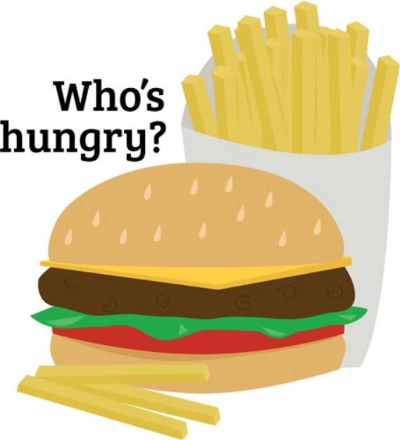 Picture of Whos Hungry SVG File