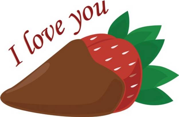 Picture of Love Strawberry SVG File