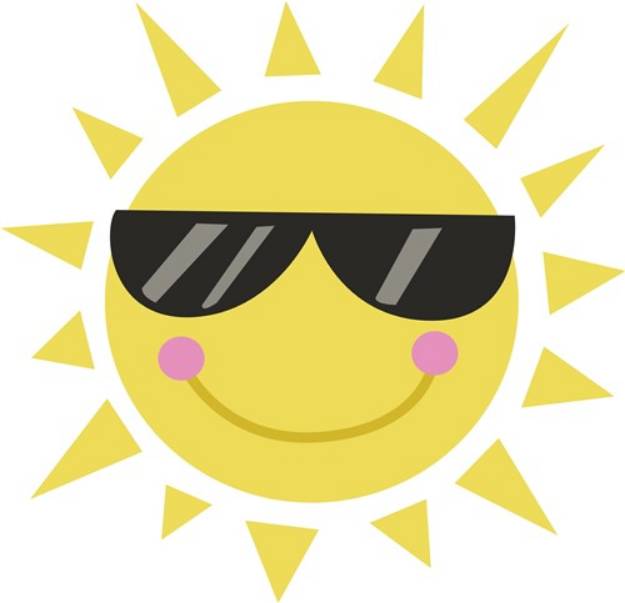 Picture of Smile Sun SVG File