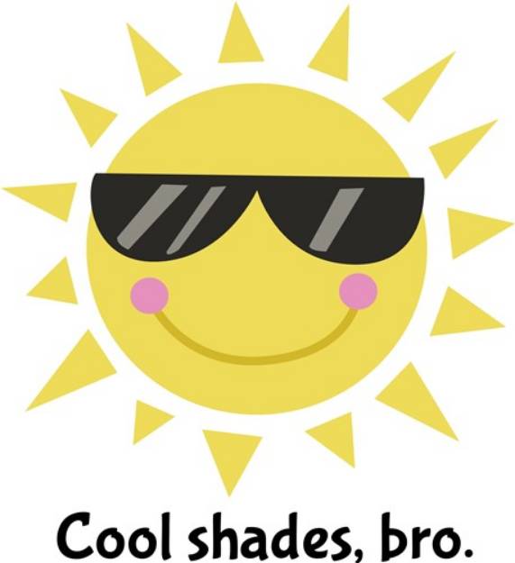 Picture of Cool Shades Bro SVG File