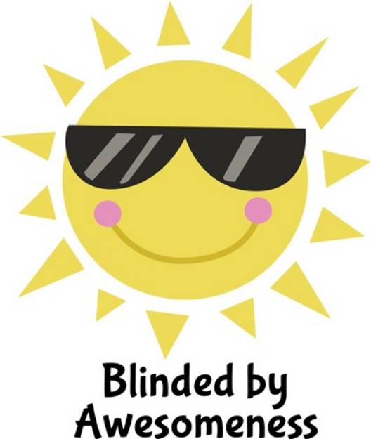 Picture of Blinded by Awesomeness SVG File