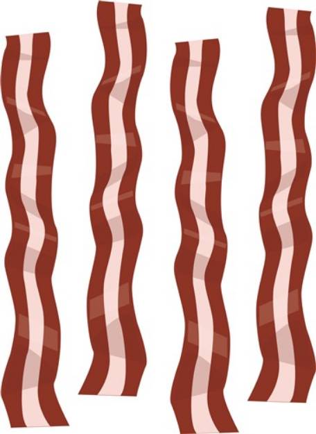 Picture of Bacon Slices SVG File