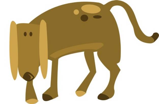 Picture of Dog Mutt SVG File