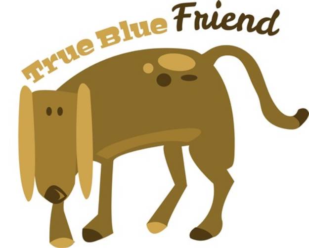 Picture of True Blue Friend SVG File