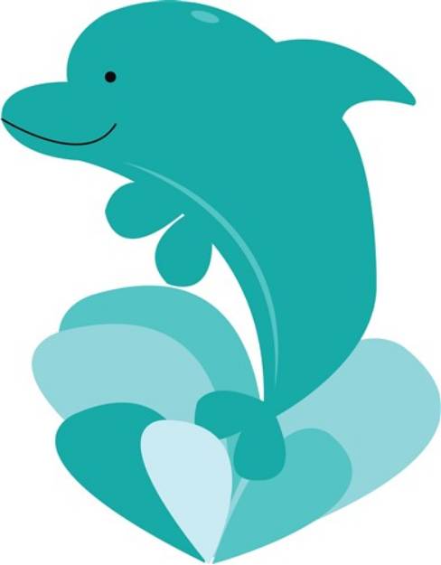 Picture of Dolphin Splash SVG File
