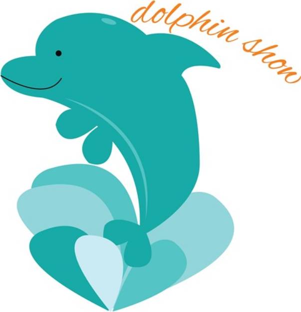 Picture of Dolphin Show SVG File
