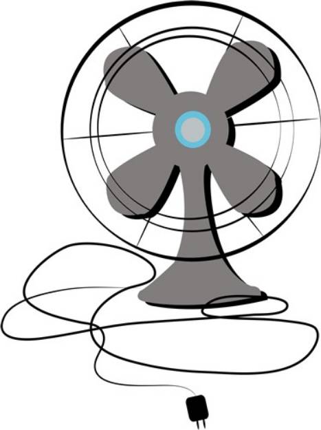 Picture of Oscillating Fan SVG File