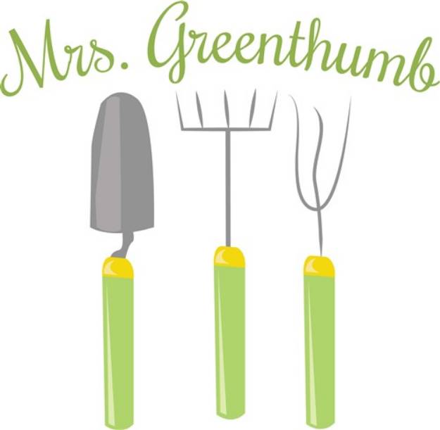 Picture of Mrs. Greenthumb SVG File