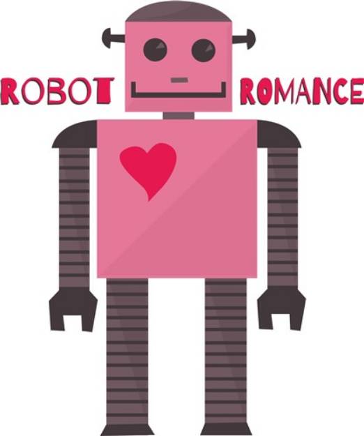 Picture of Robot Romance SVG File