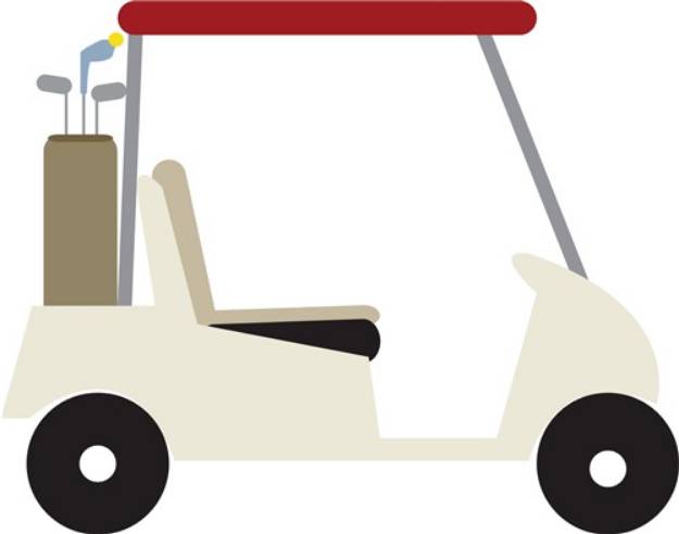 Picture of Golf Cart SVG File