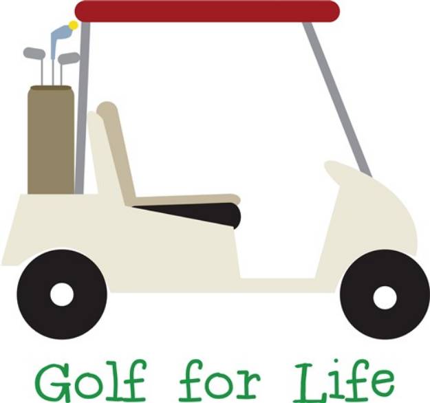 Picture of Golf for Life SVG File