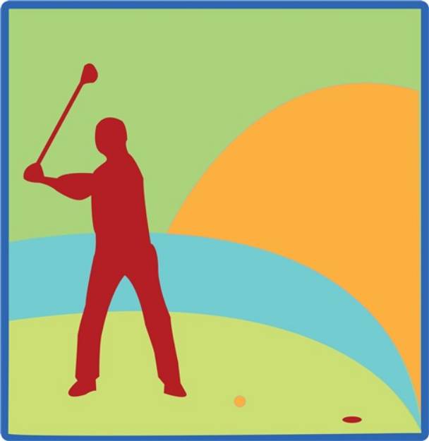 Picture of Golfing Green SVG File