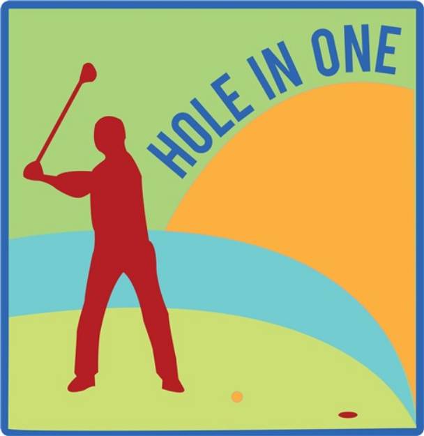 Picture of Hole in One SVG File