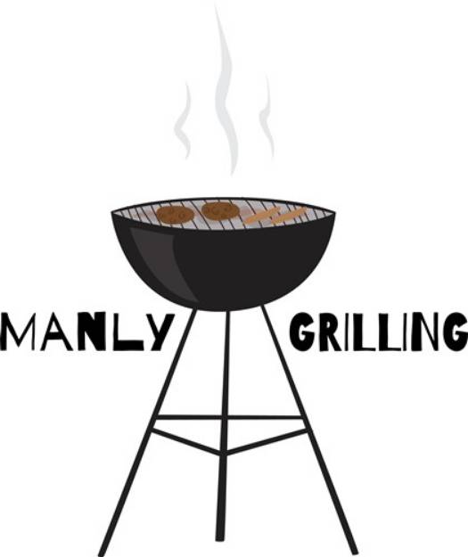 Picture of Manly Grilling SVG File