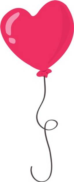 Picture of Heart Balloon SVG File