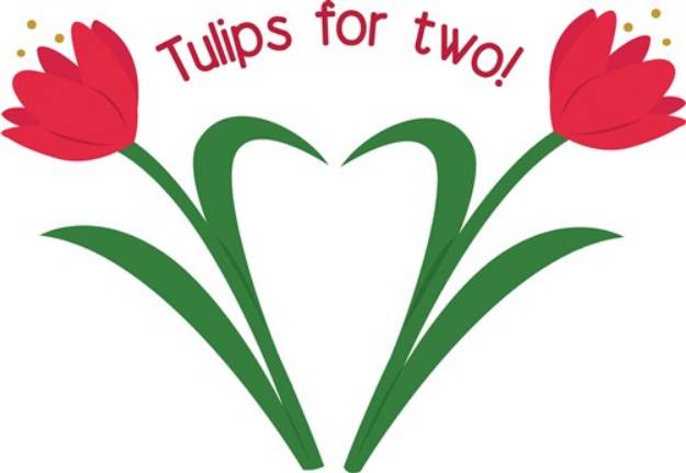 Picture of Tulips for Two SVG File