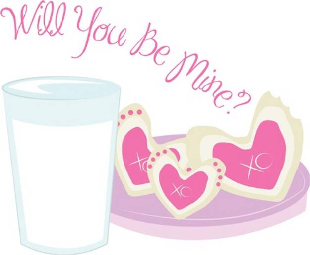 Picture of Be Mine Cookies SVG File