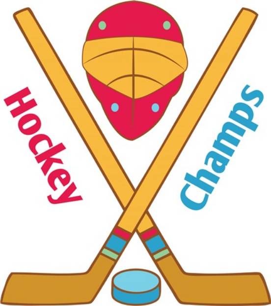 Picture of Hockey Champs SVG File