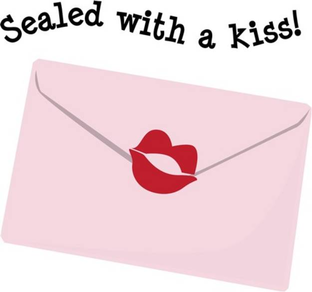 Picture of Sealed with a Kiss SVG File