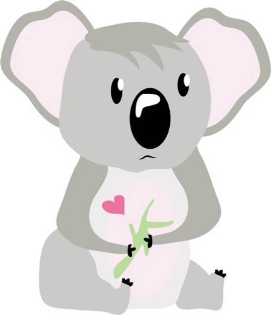 Picture of Koala Valentine SVG File