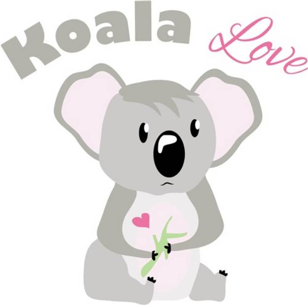 Picture of Koala Love SVG File